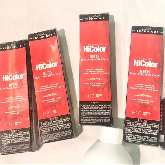 L’Oreal HiColor Bundle. Copper Red & Red Fire Dye Developer + Protein Filler - Picture 2 of 13